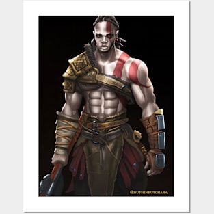 God Of War Fanart - Black Kratos Collection Posters and Art